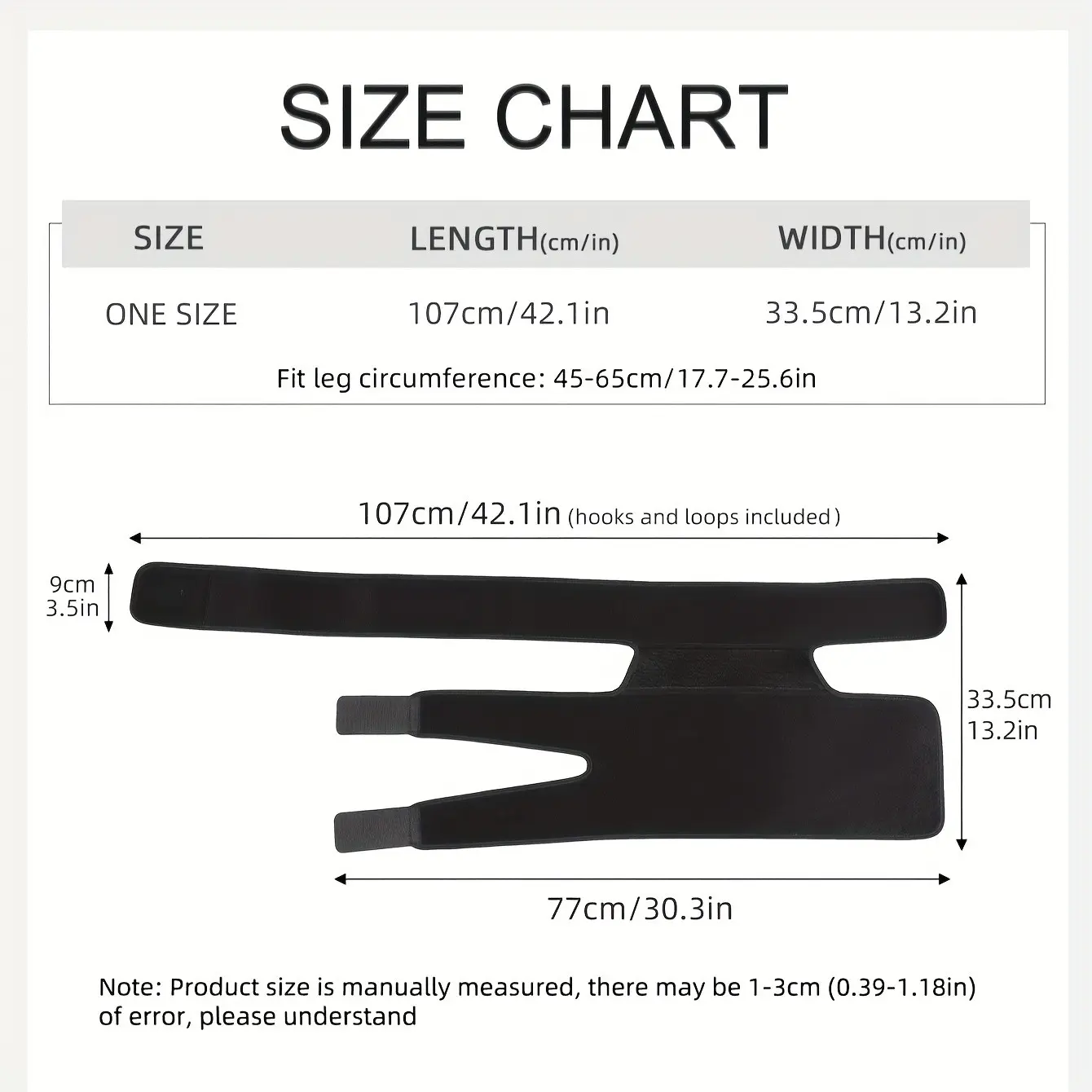 Hip Support Belt with Sciatica Relief, Adjustable Thigh Compression Wrap, Unisex Hip Flexor Band, Pelvic Floor Support Strap