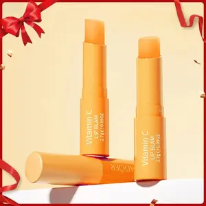 Vitamin C Lip Balm, Long Lasting Moisturizing Lipstick, Brighten Lip Color & Lighten Lip Texture, Hydrating Lipstick for Girls and Women, Lip Plumper Lip Gloss, Lip Brightening Balm, Moisture