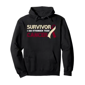 Survivor I'm Stronger Than Oral Head & Neck Cancer Survivor Pullover Hoodie - Arturopell Shop Zb093zn59qn