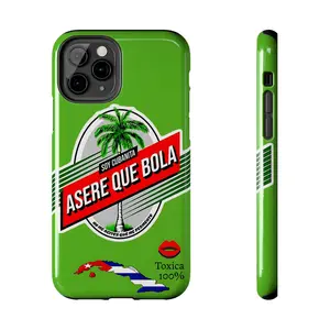 CERVEZA CUBANA Tough Phone Case, Shockproof Design, Protective Screen Protector, 100% Cuban Accessories