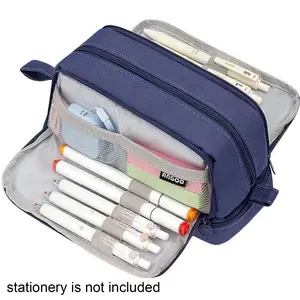 Large Capacity Pencil Box with Compartments, Ultra Large Pencil Bag for School and Office Supplies, Perfect for Boys and Teens, Fashion Zipper Case