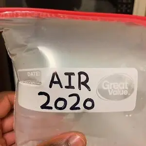 Air in ziplock from 2020