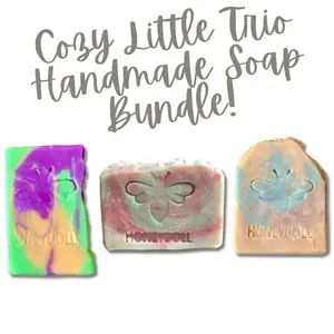 Honeydoll Handmade Soap - Cozy Little Trio Bundle- Halloween - Autumn - Christmas Soaps