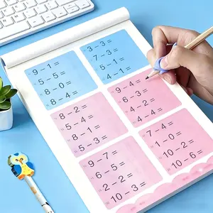 Daily Math Workbook with Answers, Handwritten Learning Book for Children’s Daily Math Practice, Halloween-Themed Problems, Answer Sheets and Math Tools and Games, Algebra, Geometry and Mental Arithmetic Workbook