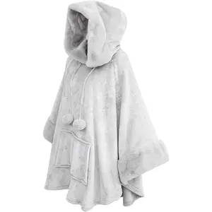 Wearable Blanket Hoodie Oversized Sweatshirt Hooded Snuggies For Adult Gifts