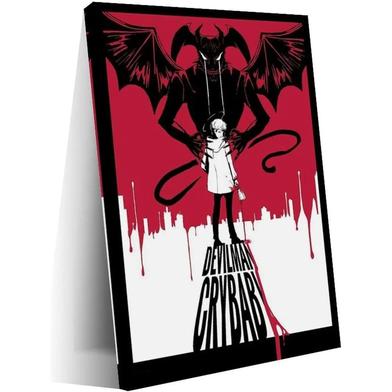 Anime Devilman Crybaby Graphic Poster - Hi-Resolution Photo Printing, Handmade Frame-Style Canvas Art, 20x30 in (50x75cm) Indoor Decoration for Bedroom & Office Home Wall Decor Supplies, Devilman Theme