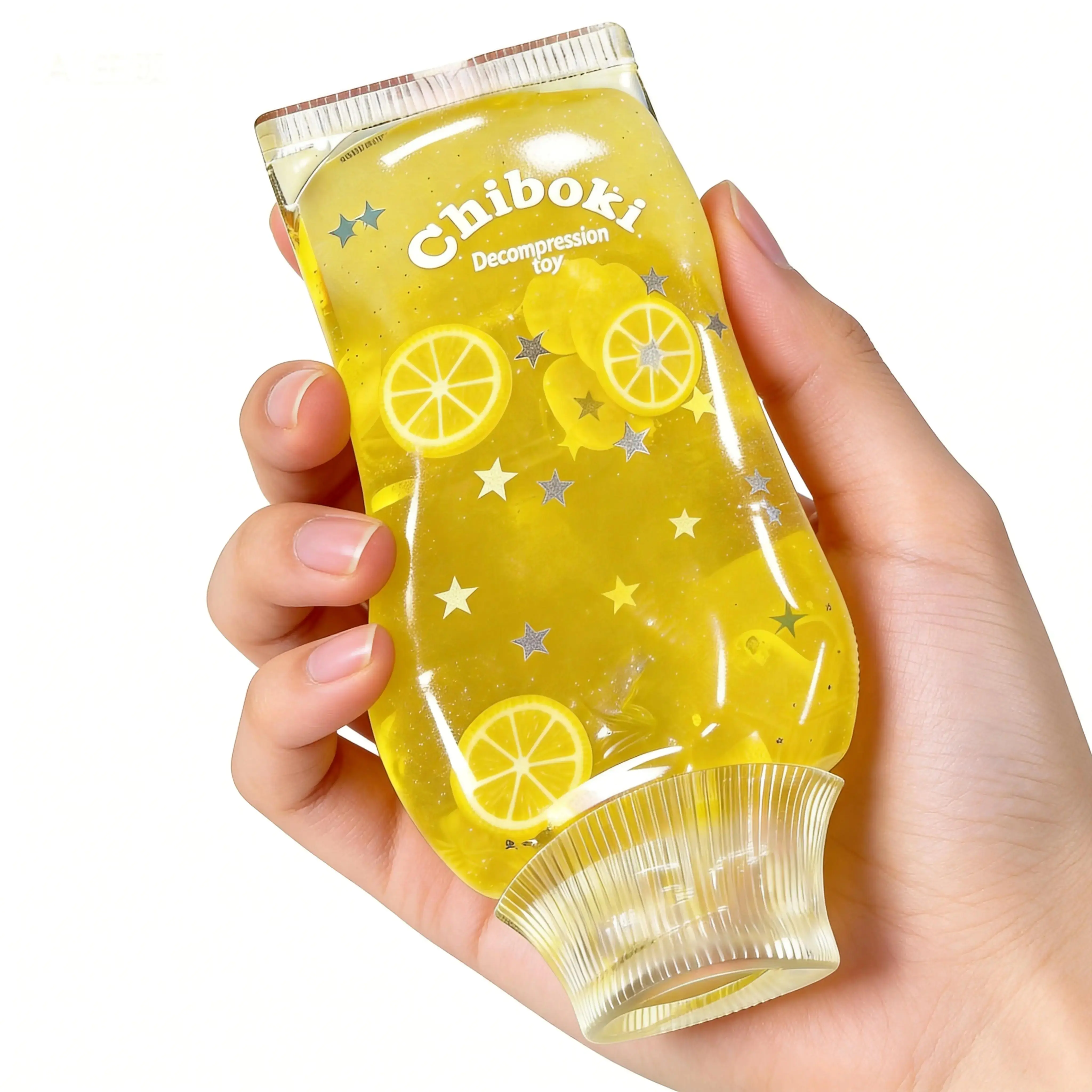 Jam Squishy - Soft Squishy Sensory Toothpaste Tube Clear Gel Squeeze Fidget Sensory Toys No Mess ASMR