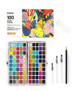 Watercolor Set of 100 With Brush