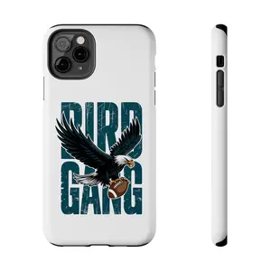 Bird Gang Tough Phone Case Featuring Eagle Design, Philadelphia Football Fan Gifts, Philadelphia Phone Case, Unique Present, Gift For Him