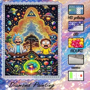 DIY 5D flocked cloth diamond painting kit, Diamond Painting Patterns, Diamond Pattern Design, AB drills, fairy dust drills, crystal drills, universe, figures, eyes, diamond embroidery, diamond art set, wall decor, gift for family, friends