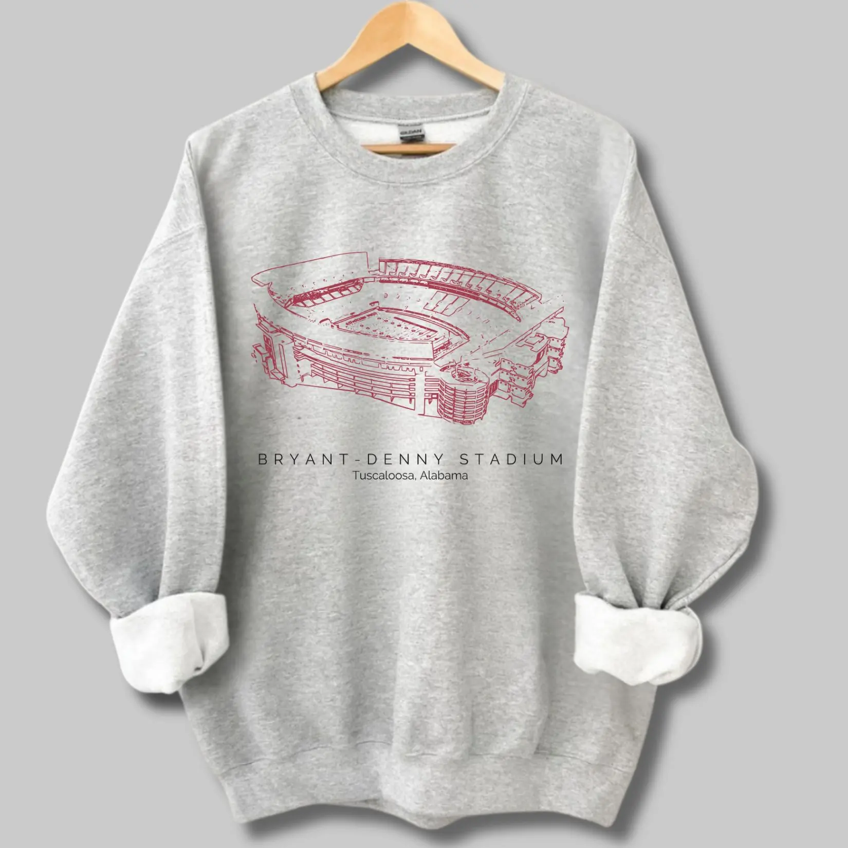 Unisex Alabama Crimson Tide Vintage Football Stadium Sweatshirt, University of Alabama Vintage Stadium Sweatshirt, Classic Sport Sweatshirt, Gift For Football Fans