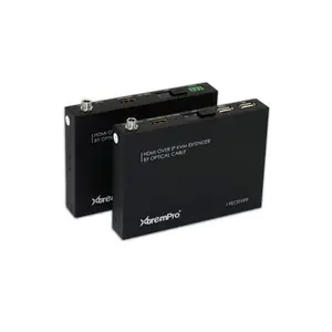 212 MAIN HDMI KVM Over IP Extender - 20 km Range, Optical Cable Connectivity, Keyboard Accessory with USB Adapter and Receiver