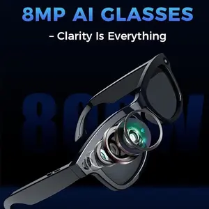 Upgraded AI Smart Glasses with 8MP HD1080P Camera & Audio for Video Recording Real-Time Translation Clarity Is Everything