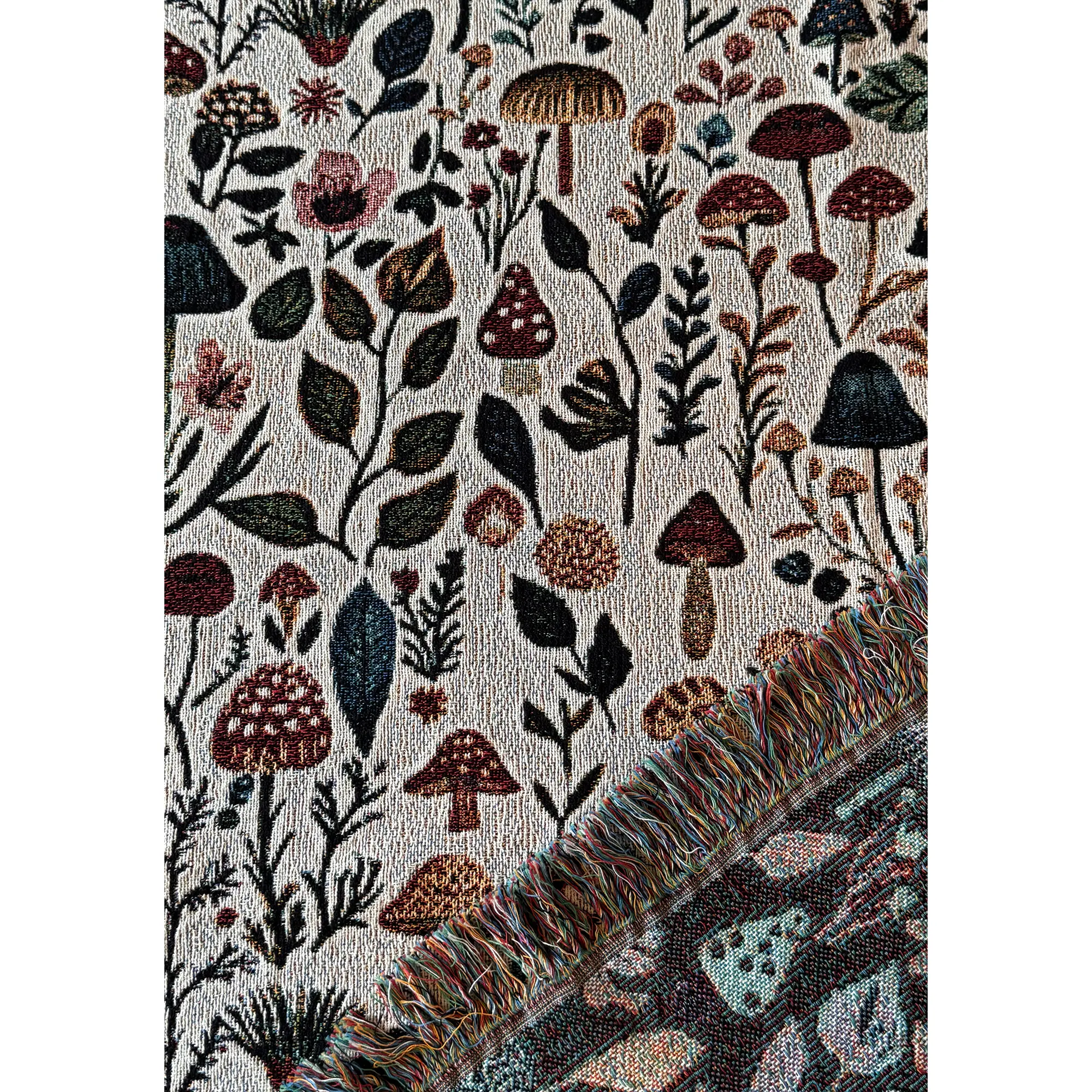 Woodland Botanical Throw Blanket