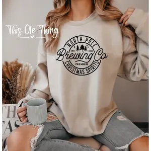 North Pole Brewing Co. Women's Crewneck Sweater - Soft and Comfortable Winter Pullover Top