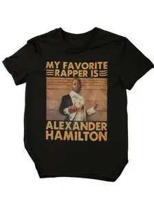 Women's Alexander Hamilton Vintage T-Shirt, Loose Casual Top, Music Star Design, Hamilton Fan Exclusive, Fun Daily Wear