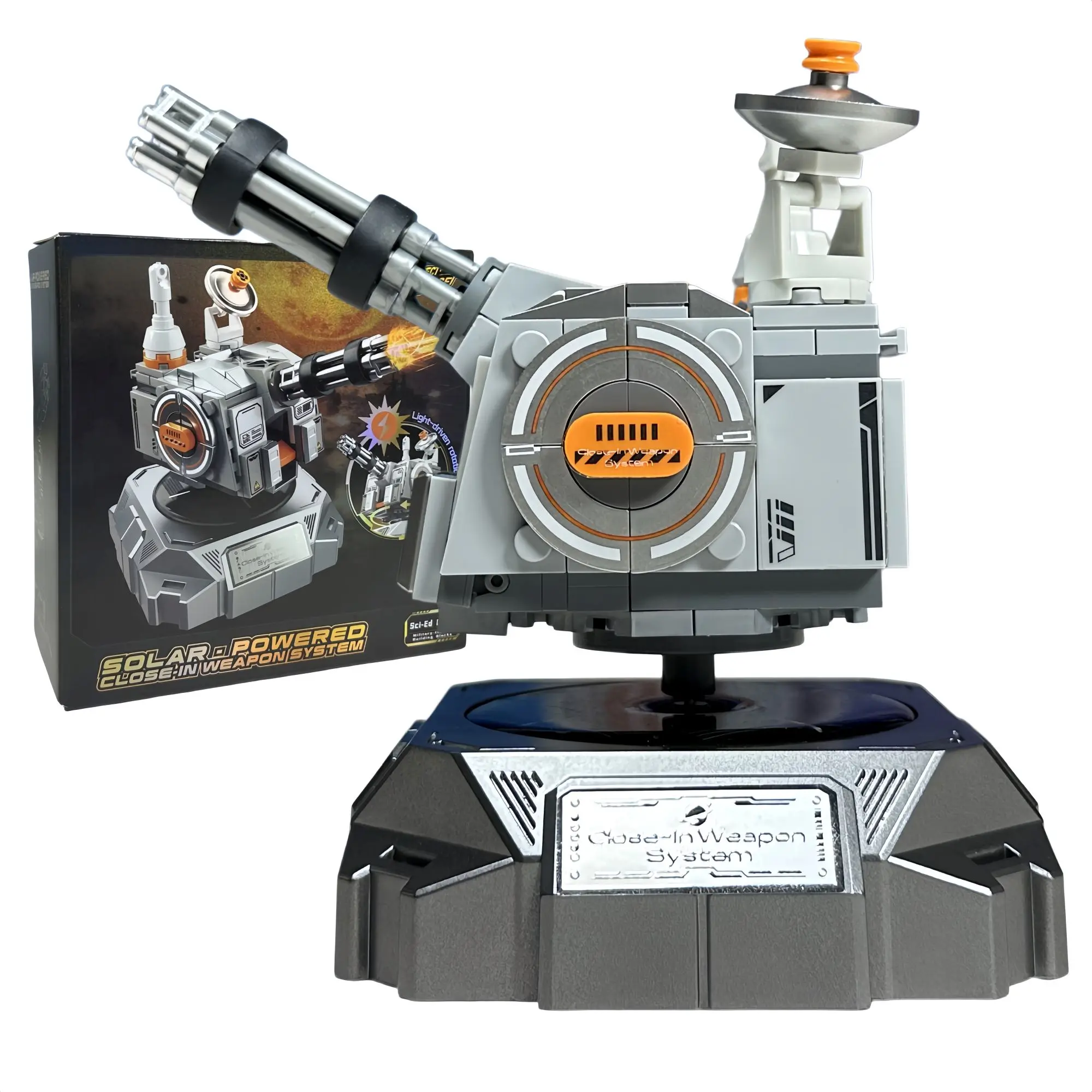 Solar-Powered Robot with Solar Base and Puzzle Motion Features
