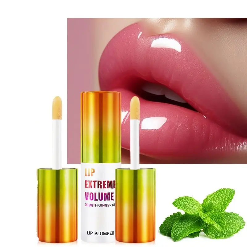 Long Lasting Moisturizing Plumping Lip Plumper Oil Serum, Instant Volumizing Essence Oil, Increases Elasticity Repair Lip Fine Lines, Sexy Lip Balm, Plumping Glossy Lip Oil, Glaze Lip Treatment, Daily Lip Moisturizer, Lip Care, Mint, Hydrating Lip Oils