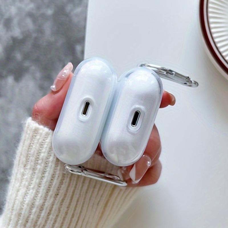 Cowboy Ginger Pattern TPU Soft Protective Case for Apple AirPods 4/3/2/1/Pro/Pro2 Transparent Earphone Cover with Keychain Attachment Cowboy Ginger Pattern TPU Soft Protective Case for Apple AirPods 4/3/2/1/Pro/Pro2 Transparent Earphone Cover with Keychain Attachment