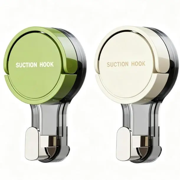 FYY Suction Cup Hooks – No drill, no mess, removable, reusable, heavy-duty, sticks to tile & glass, holds towels, bags, keys, perfect for bathroom, kitchen, office, door.