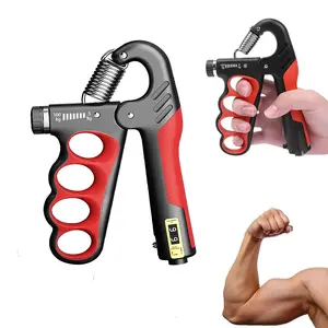 Adjustable Resistance Hand Grip Strengthener, Hand Grip Trainer, Forearm Muscle Builder, Hand Exercise Tool for Injury Recovery, Muscular Training Equipment