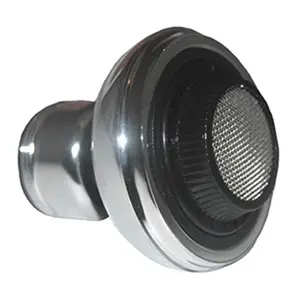 212 MAIN Black & Chrome Plastic Swivel Spray Kitchen Aerator, Faucet Sprayer Attachment, Compact Boating Water Sports Accessory