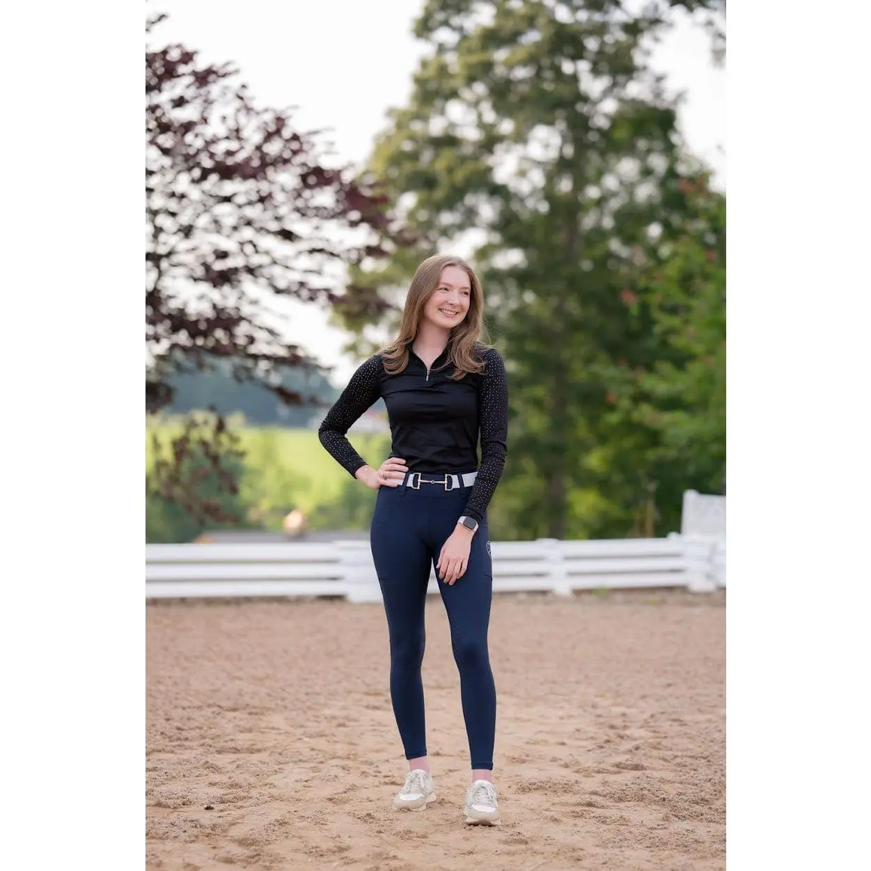 Lux Hybrid Breeches (Pull-On) | Full Seat | Navy Lux Hybrid Breeches (Pull-On) | Full Seat | Navy