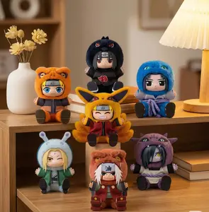 MINISO Naruto Shippuden Cute Animals' Sit-in Party Series Vinyl Plush Blind Box,Cute Collectible Pendant, 5"Cartoon Keychain,Desk Decor, Gift Toy,Surprise Figure Collectibles for Fans Adult Kids,Holiday Gift Best Gift