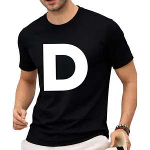 Letter D Capital Bold Alphabet Matching Monogram T-Shirt