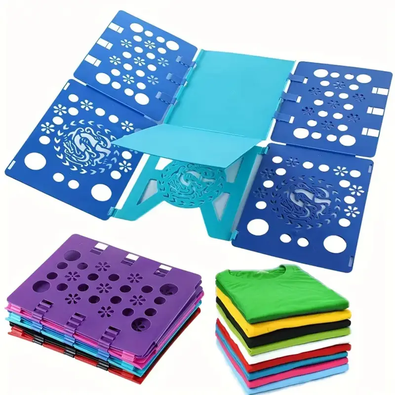 [Durable Folding Board] Durable Plastic Shirt Folding Board | for Adults and Kids - Effortlessly Fold T-Shirts and Clothes with Laundry Folders Laundry Products