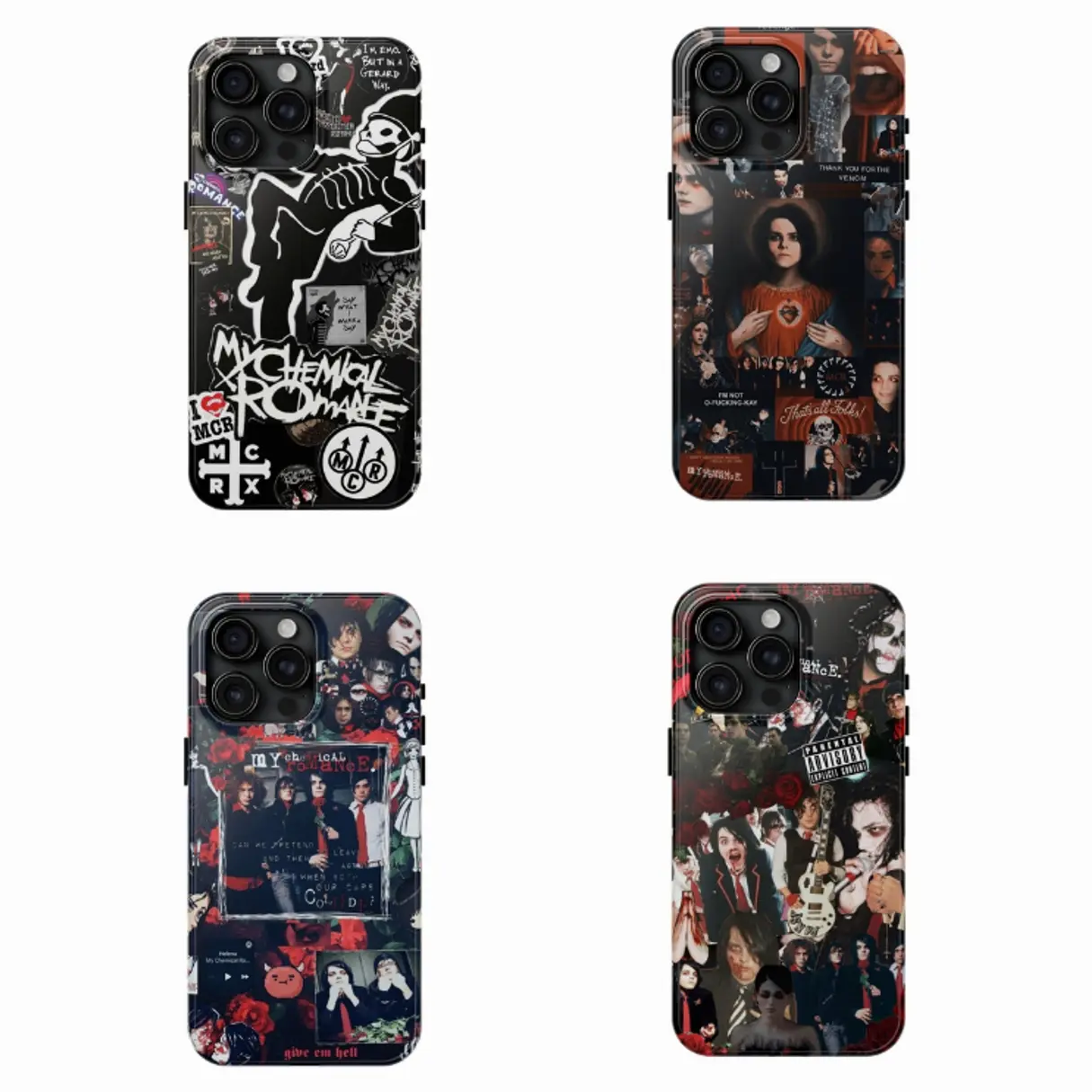 My Chemical Romance Phone Case, Gerard Way Aesthetic Rock Band Fan Cover, Unique Gift Accessories, Case for iPhone and Samsung Galaxy