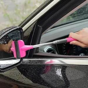2-in-1 Portable Retractable Wiper, Car Windshield Cleaner - Compact & Versatile for Car Rearview Mirrors, Windshields, Glass & Shower Cleaning