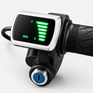 Electric Bike LED Display Throttle 36V 48V Accelerator Handlebar for E-Scooter Ebike Accessories Motorcycle Parts Motorbike