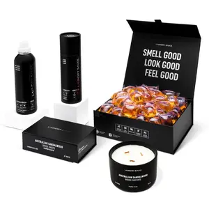 Laundry Sauce Ambiance Package: Premium Detergent Pods, Anti-Static Dryer Sheets, Long-Lasting Scent Booster, Fabric Softening Conditioner & Luxury Fragrance Candle