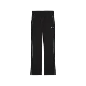 PUMA Womens X Sophia Chang Graphic Wide Leg Pants Casual - Black