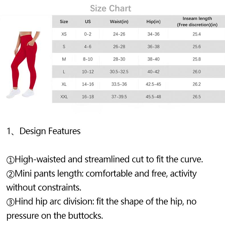 【Discount for live stream】High Waist Yoga Pants Women V-shape Back Side Pocket  Stretch Sweat-wicking Anti-slip Athletic Leggings Squat Proof pants,travel essentials,camping essentials XSL26048 tiktokshopbacktoschool,back to school,back to school haul