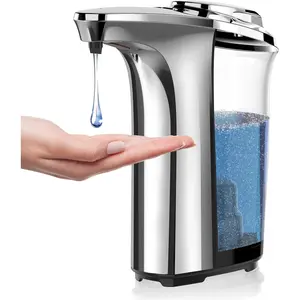 Automatic Soap Dispenser, Touchless Dish Soap Dispenser 17oz/500ml with  Sensor, 5 Adjustable Soap Levels, Liquid Dispenser for Bathroom Kitchen ()