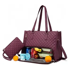 Women’s Lunch Bag with Insulated Compartment – Large Capacity Work Tote