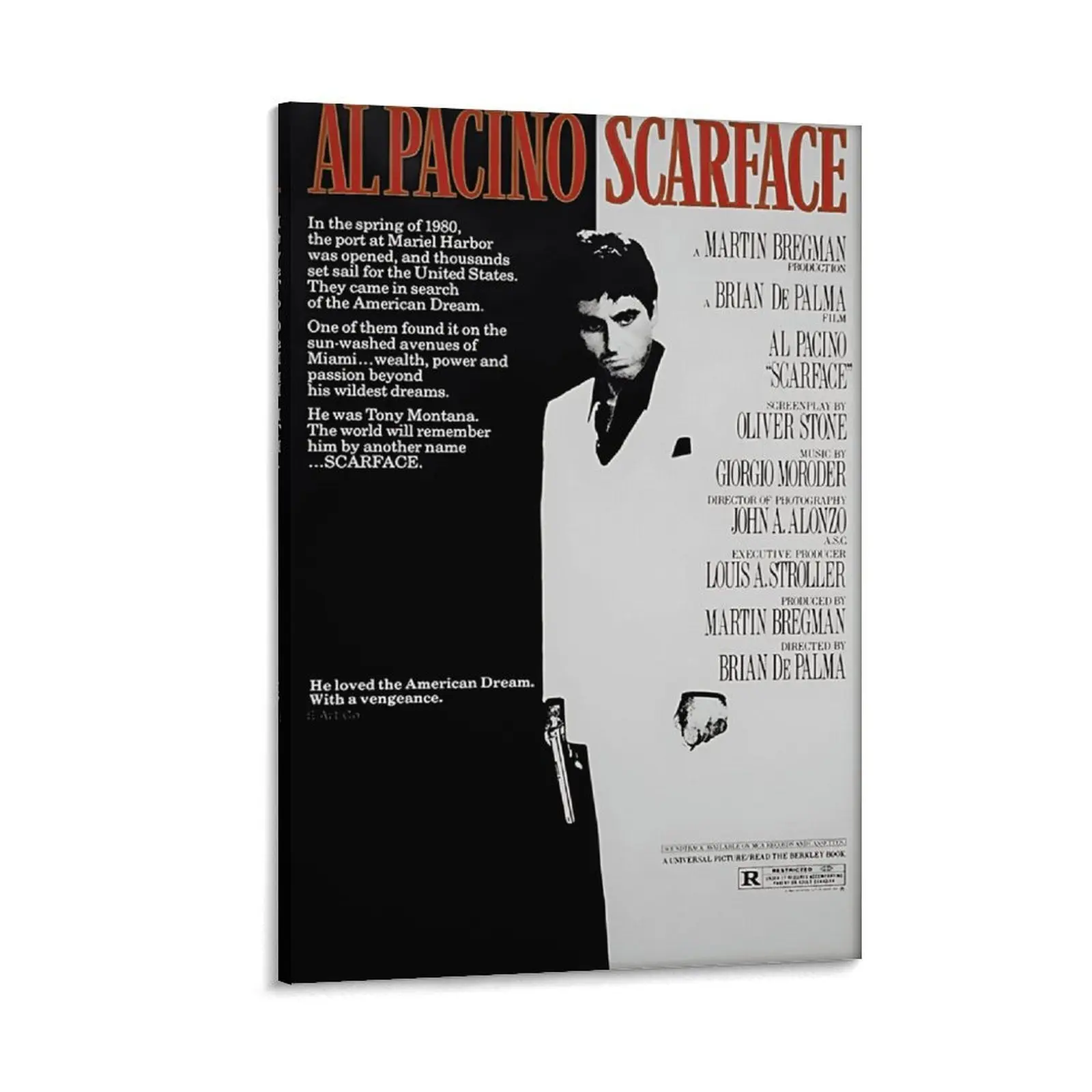 Scarface Movie Poster Suitable for Home Posters Fan Gifts