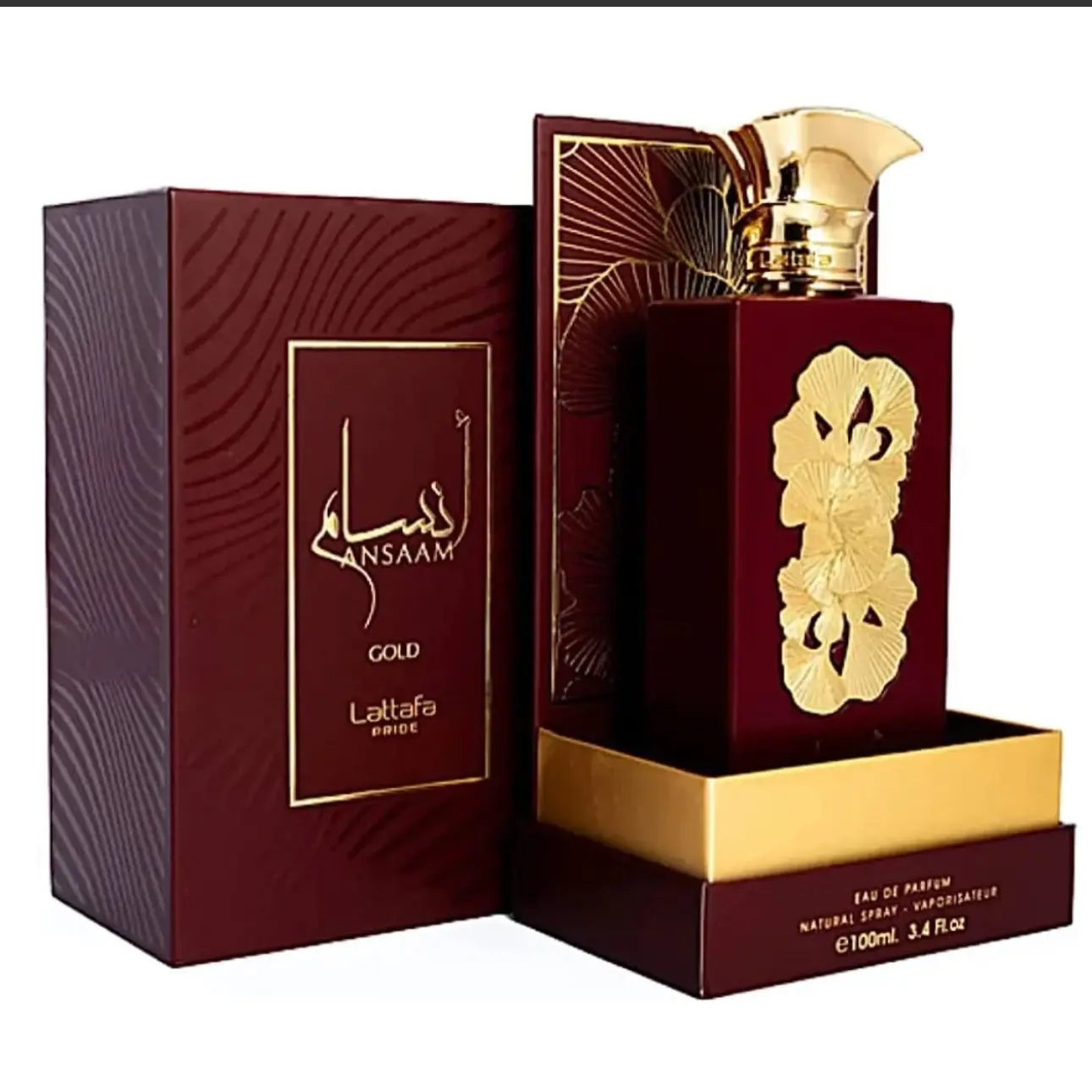 Lattafa Ansaam Gold Women's Eau de Parfum, 3.4 oz (100ml) 3 to 3.9