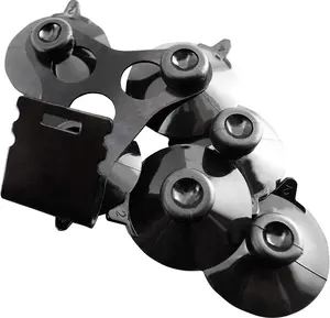 1 x Windshield Mount Bracket + 6 Black Cup Compatible with Cobra Radar Detector Models