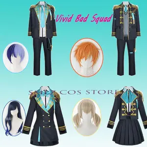 2025 Vivid Bad Team Military Uniform Shinonome Akito Cosplay Aoyagi Toya Costume AZUSAWA KOHANE Shiraishi An Outfit Suit Anime
