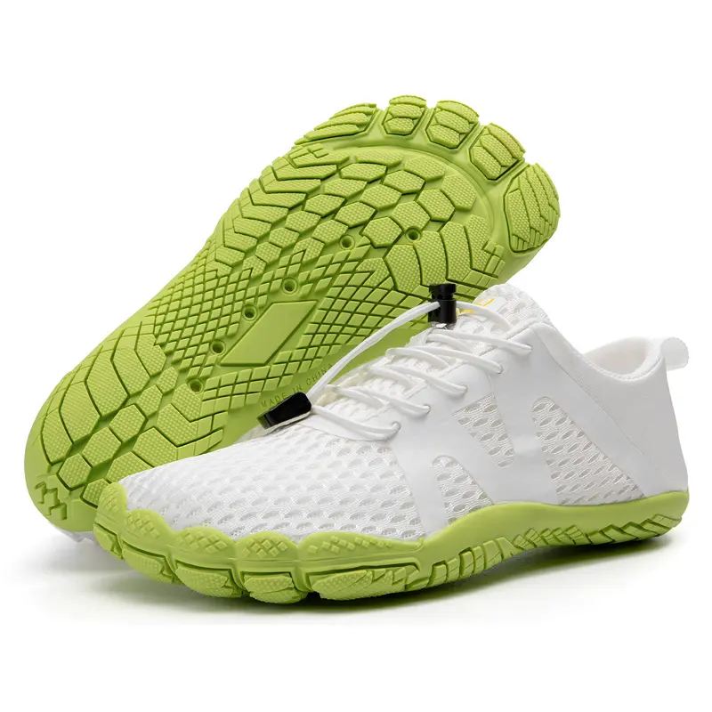 KOLILI Women's Water Shoes Wide Fit Quick Dry Non-Slip for Water Sports, Hiking, River Trekking & Outdoor Activities. Lightweight, Breathable, Barefoot Design with Adjustable Drawstring, Soft Mesh Upper & RB Rubber Sole for Active Lifestyle.