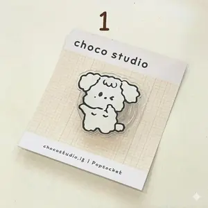 Cute Poodle Dog Popsocket, 3D Acrylic Phone Grip, Aesthetic Phone Stand, Kawaii Phone Accessories, Gift for Dog Lovers, Phone Bracket