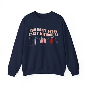 Rt Party Respiratory Therapy Crewneck Respiratory Therapist Graphic T-shirt