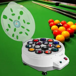 110V Automatic Electronic Pool Ball Cleaner Machine, Pool Ball Polishing for 16 Billiard and Snooker Balls