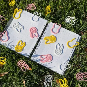Bunny Jumbo Paper Clips | Cute Planner Clips | Easter Bookmark Clips | Spring Desk Accessories