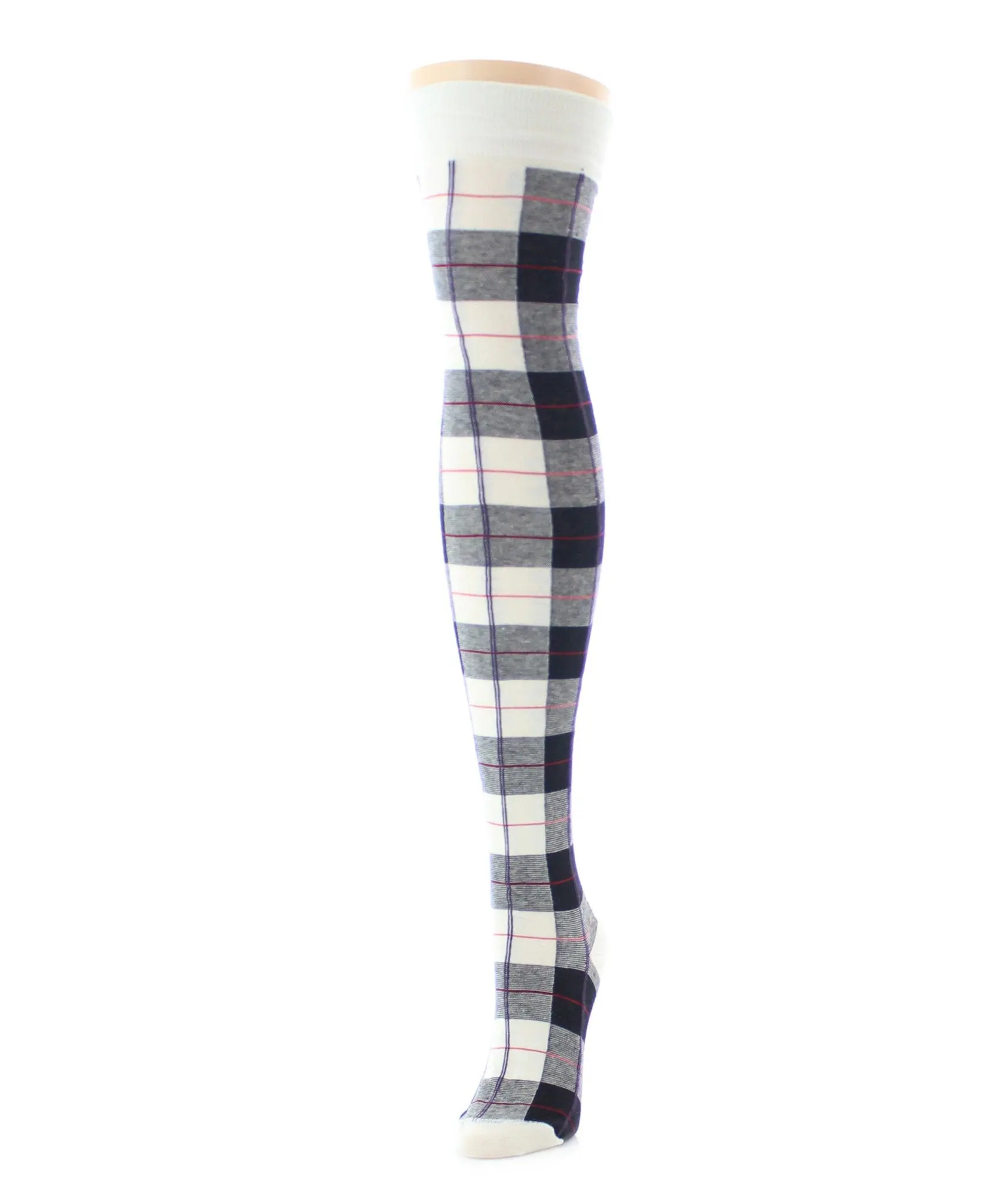 Famous Tartan Plaid Over The Knee Warm Socks