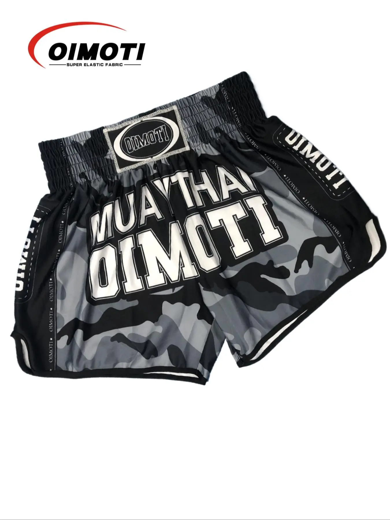 Men's Letter Print Split Hem Boxing Sports Shorts, Breathable Quick Drying Elastic Waist Sports Shorts, Men's Sportswear for Gym Workout Running, Streetwear Sports Shorts, Elastic Sporty Shorts, Athletic Wear Shorts