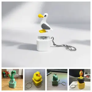 Seagull MINE Sound Effect Button Keychain with Real Bird Chirp & Flashing LED Light, Funny Interactive Novelty Prank Toy, Ideal Summer Holiday Gift for Kids, Friends and Family by summerwins